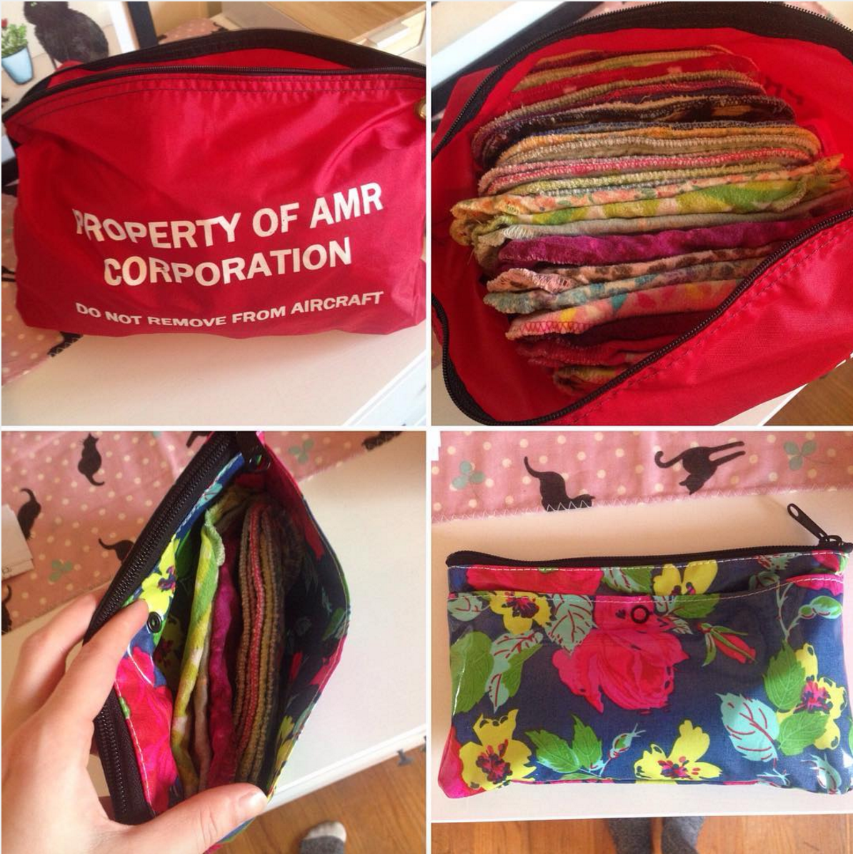 Pack a larger bag with a full set of pads, then a smaller Carry Bag for on the go.